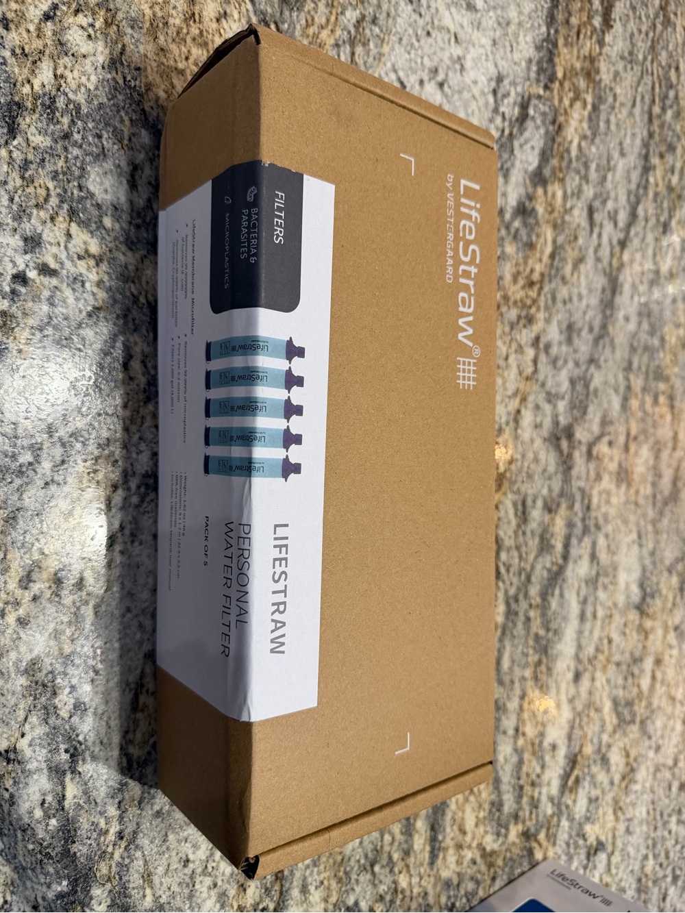 Personal Water Filter - Brown Packaging